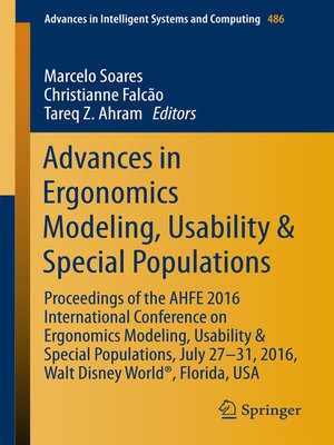 cover image of Advances in Ergonomics Modeling, Usability & Special Populations
